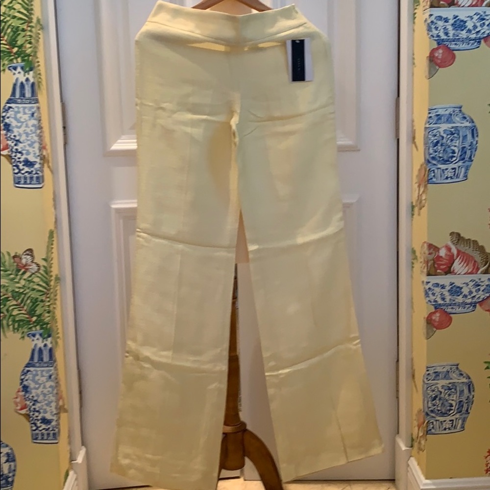 New with tags Zara W Yellow wide leg pants